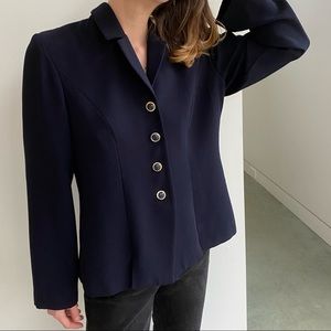 Vintage Navy Danny & Nicole Jacket- Size 16 (EUC)